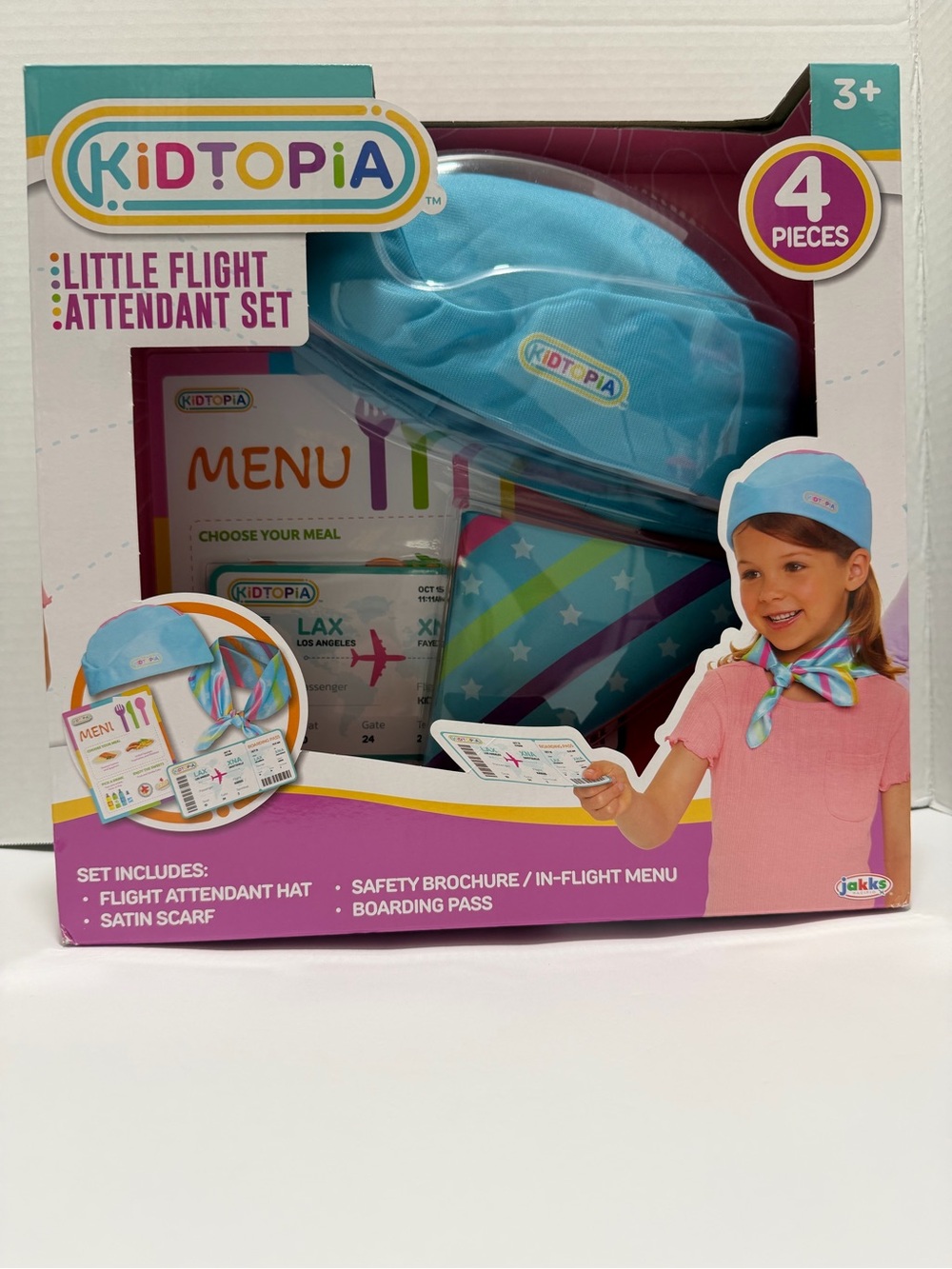 Topia Kids Flight Attendant Role-Play Set - Light Blue